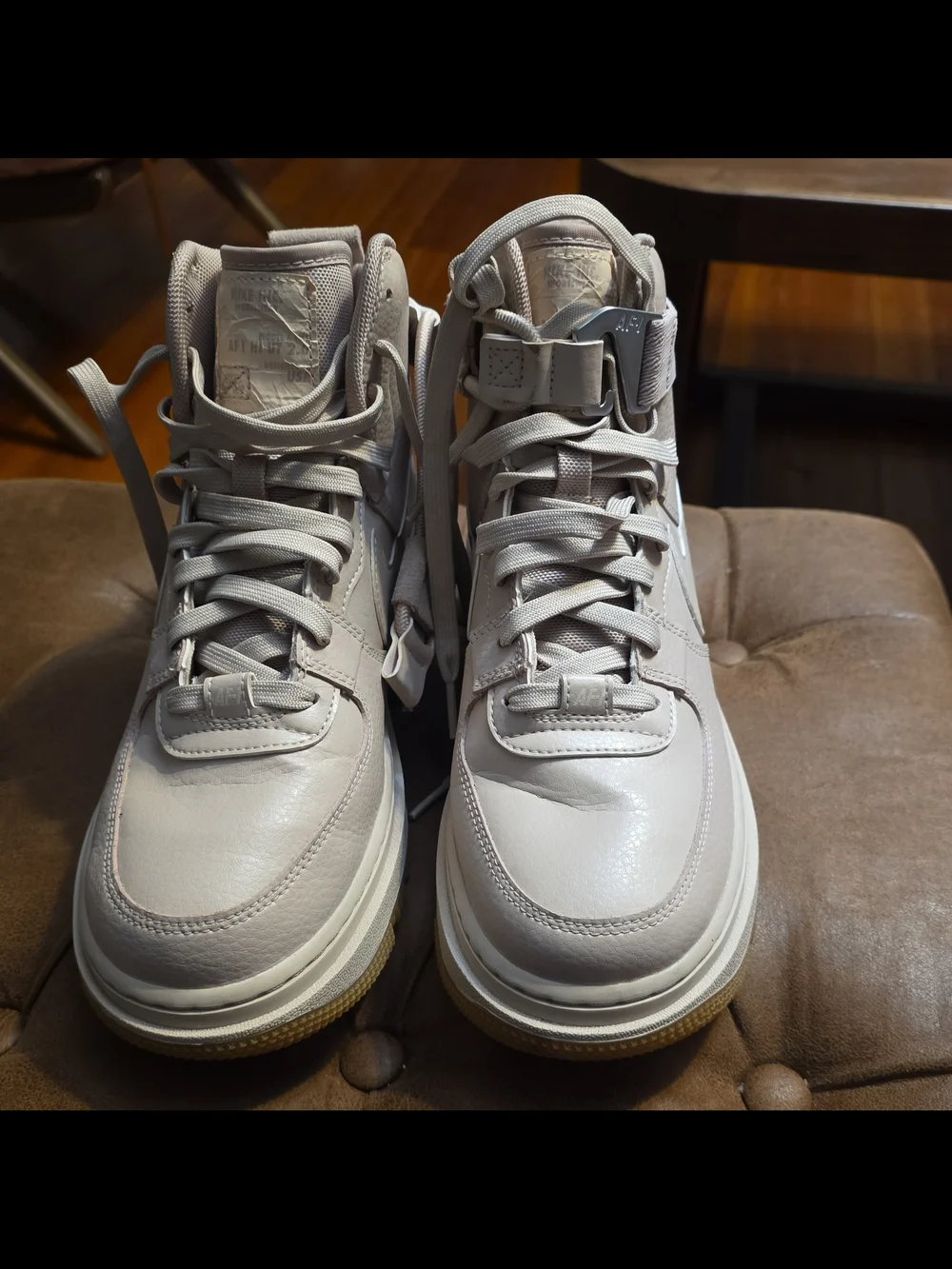 Nike Women's High-Top Athletic Boots in Light Beige
